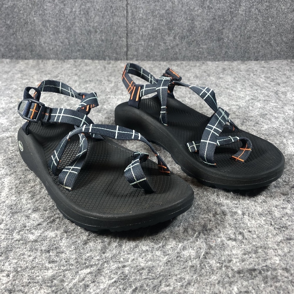 Chaco Z Cloud 2 ZX2 Sandals Mens 13 Blue Plaid‎ Toe Loop Hiking Comfort